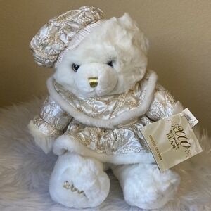 2000 Keepsake Bear‎ Limited Edition Lee Capozzi White Gold Plush Millennium NWT